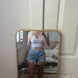 urban outfitters go for gold top in white size M/L